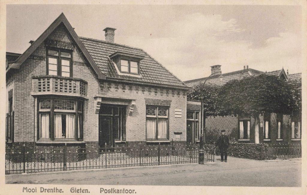 Gieten Postkantoor B3247, Ophalen, 1920 tot 1940, Ongelopen, Drenthe