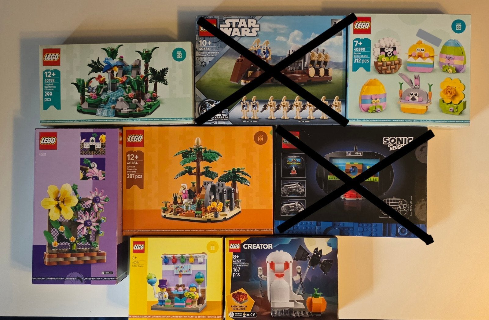 limited Edition Gvp 6st €175,- , ook per stuk te koop., Overige thema's, Lego, Nieuw, Ophalen of Verzenden