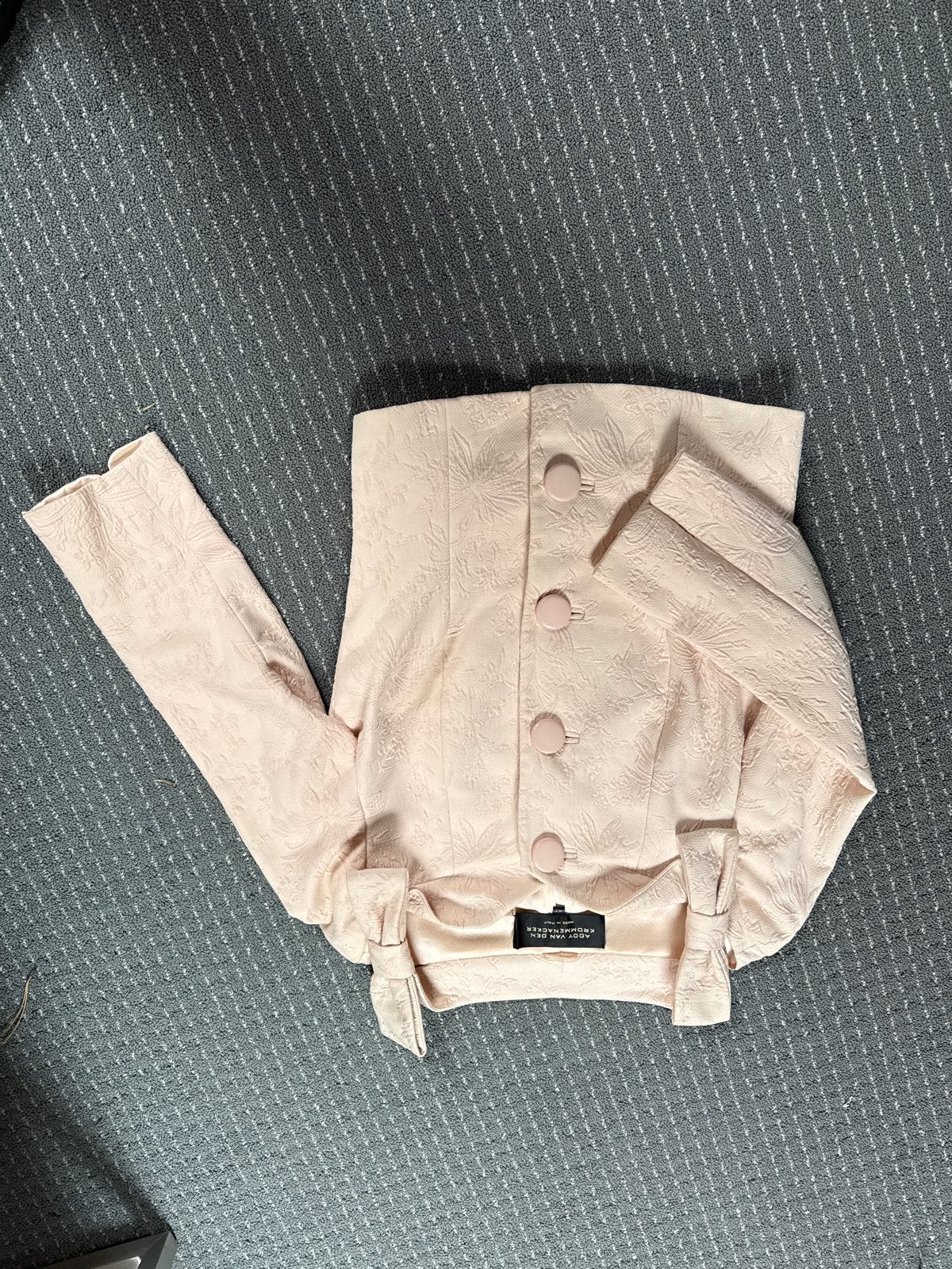 Addy van den Krommenacker Jasje - Roze met strikdetails, Kleding | Dames, Maat 42/44 (L), Ophalen of Verzenden, Zo goed als nieuw