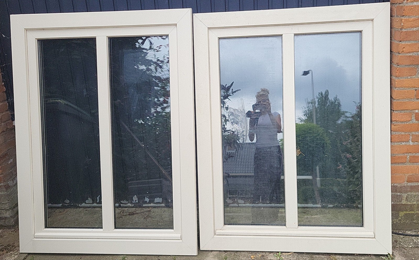 gratis. WERU Gebruikte kozijnen (2 stuks), Ophalen, Gevelraam of Ruit, Gebruikt, 80 tot 120 cm