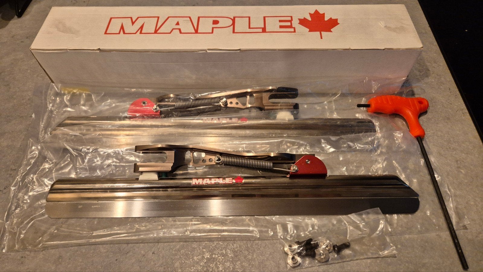 nieuwe maple comet aluminium schaatsonderstel, Ophalen of Verzenden, Nieuw, Overige merken