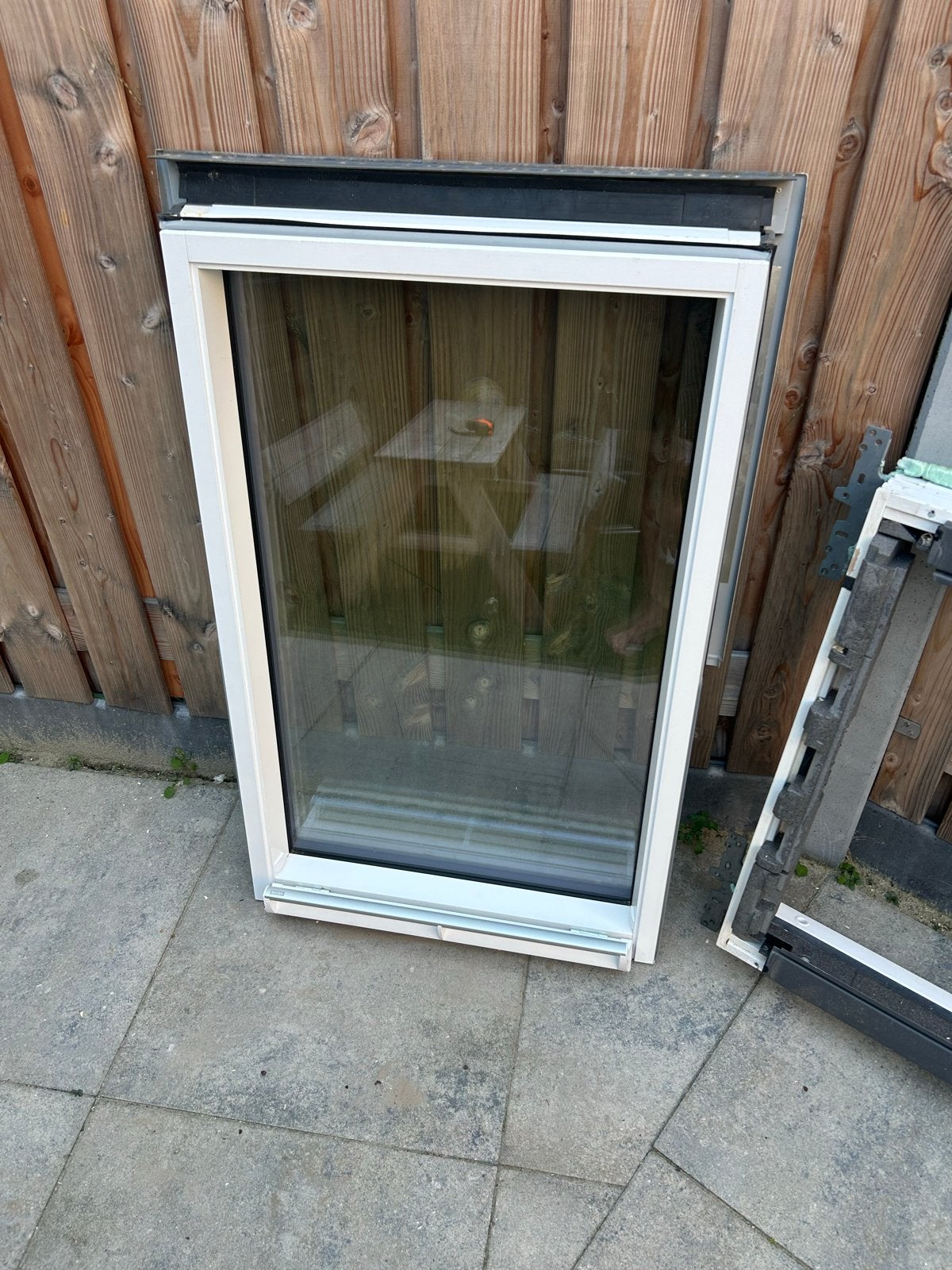 Kiepraam dubbelglas + kozijn e.d., Ophalen, Gevelraam of Ruit, Gebruikt, 80 tot 120 cm
