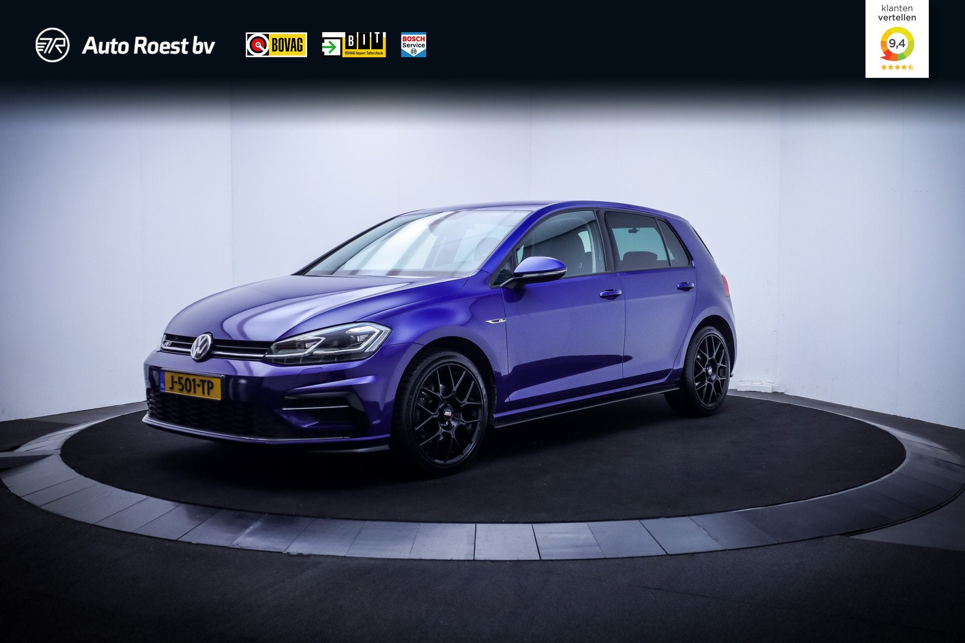 Volkswagen Golf 1.4 TSI R-LINE Highline Business FULL LED |, Gebruikt, 4 cilinders, Blauw, Alcantara