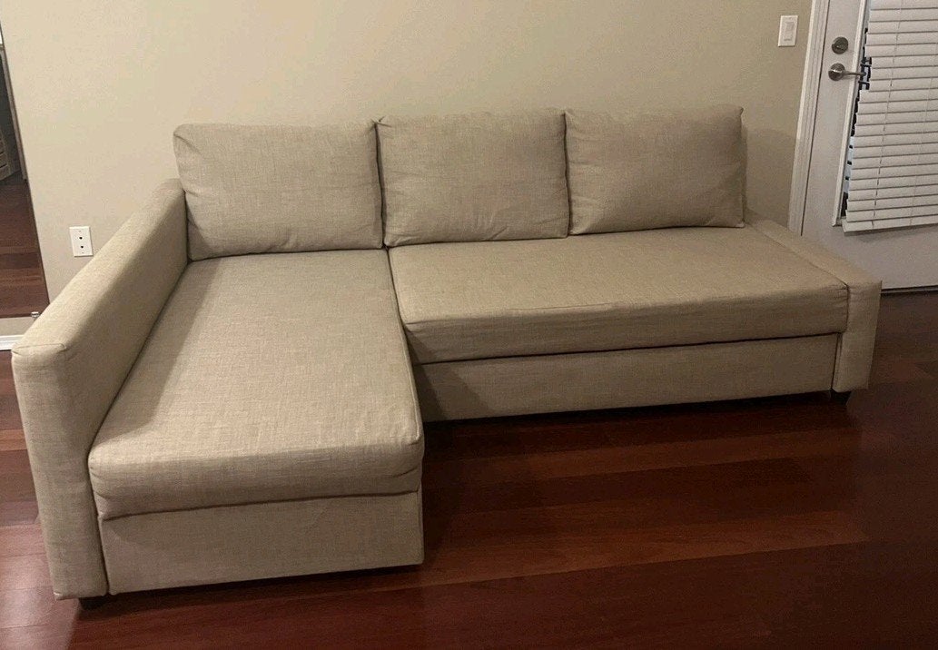 Ikea FRIHETEN slaapbank, beige, Ophalen