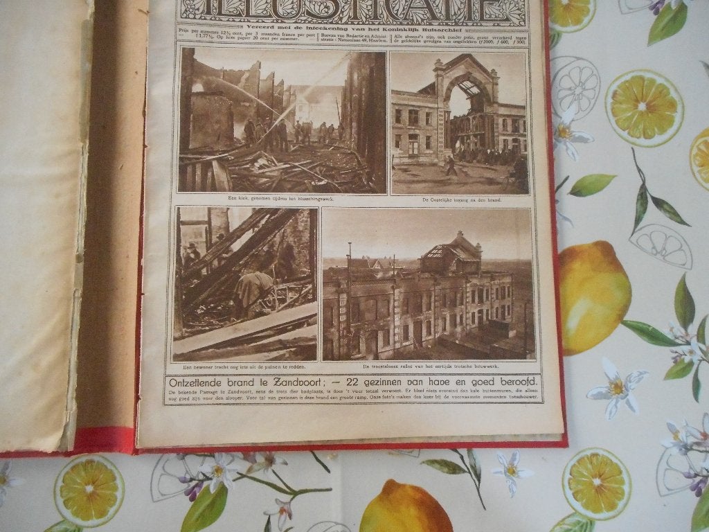 Zandvoort. Passage. Ontzettende brand. 1925., Ophalen of Verzenden, 1920 tot 1940, Nederland, Knipsel(s)