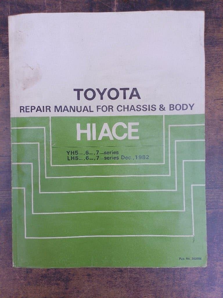 Toyota Hiace YH - LH serie vanaf 1982 dealer werkplaatsboek, Ophalen of Verzenden, Gelezen, Toyota