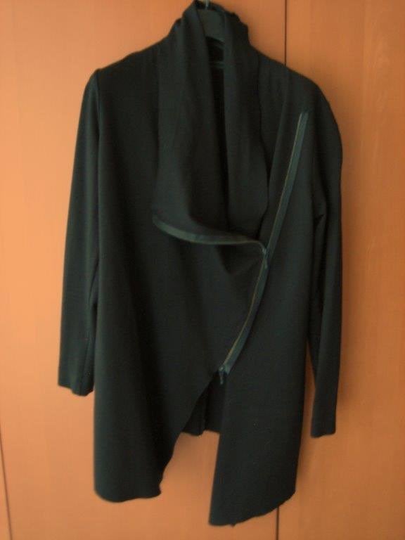 Zwart a-symmetrisch vest CORA KEMPERMAN, L snazzeys, Verzenden, Zwart, Maat 42/44 (L), Nieuw