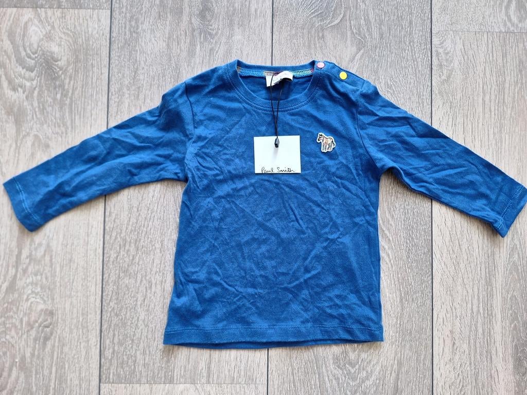 NIEUW blauw Paul Smith shirtje met kaartje er nog aan, Nieuw, Ophalen of Verzenden, Jongen, Shirt of Longsleeve