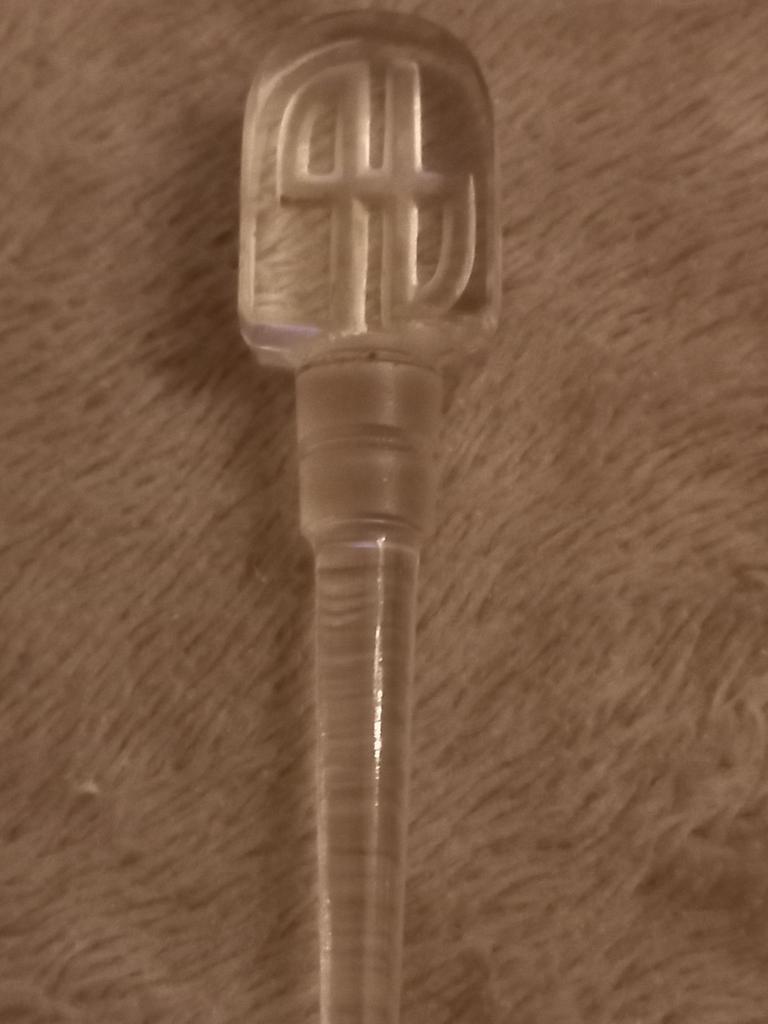 Antieke glazen dabber van Houbigant Art Deco, Ophalen of Verzenden