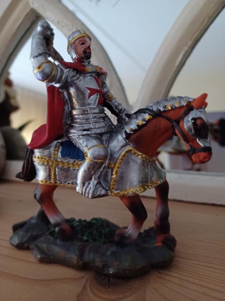 Tempelier Ridder op Paard Beeldje, Verzamelen, Ophalen of Verzenden, Zo goed als nieuw