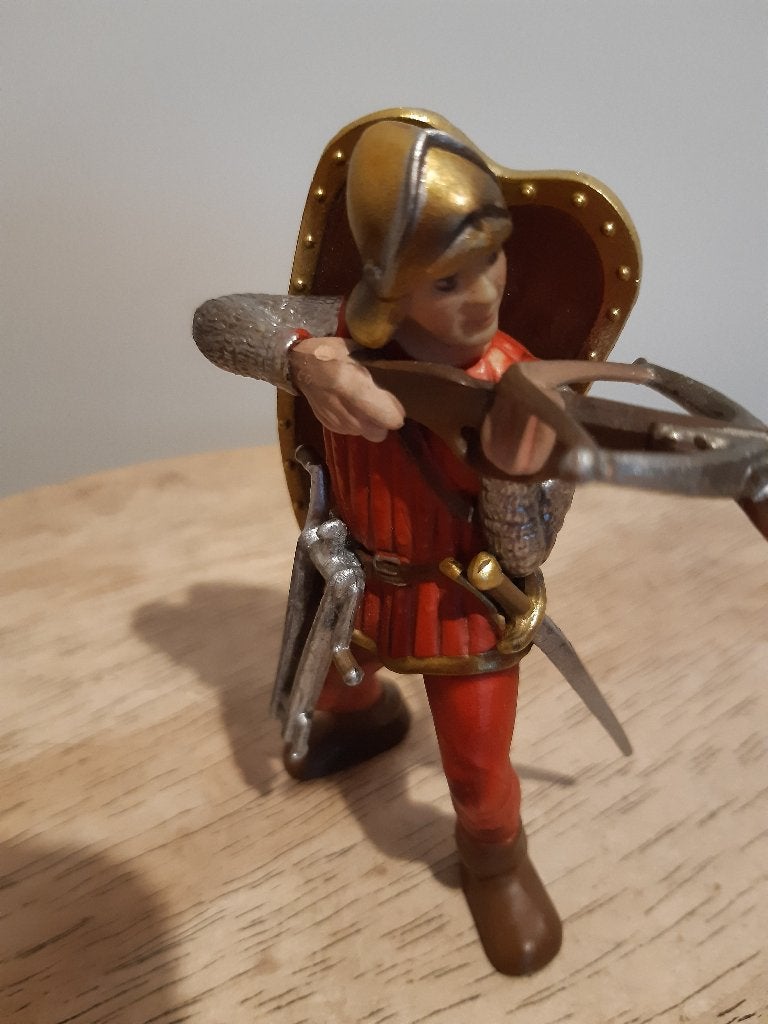 Schleich ridder met kruisboog, Ophalen of Verzenden, Zo goed als nieuw