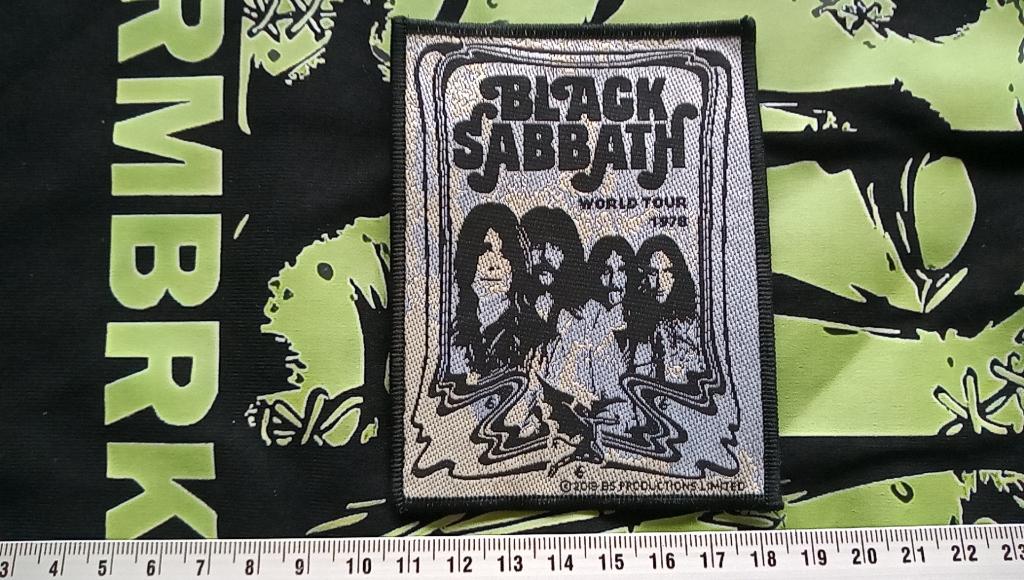 Black Sabbath mooie nieuwe world tour 1978 patch 33-  Ozzy, Verzenden, Nieuw, Kleding