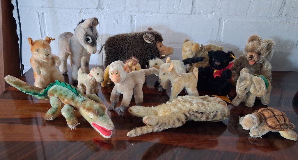 Collectie antieke Steiff beertjes, speelgoed, Verzenden
