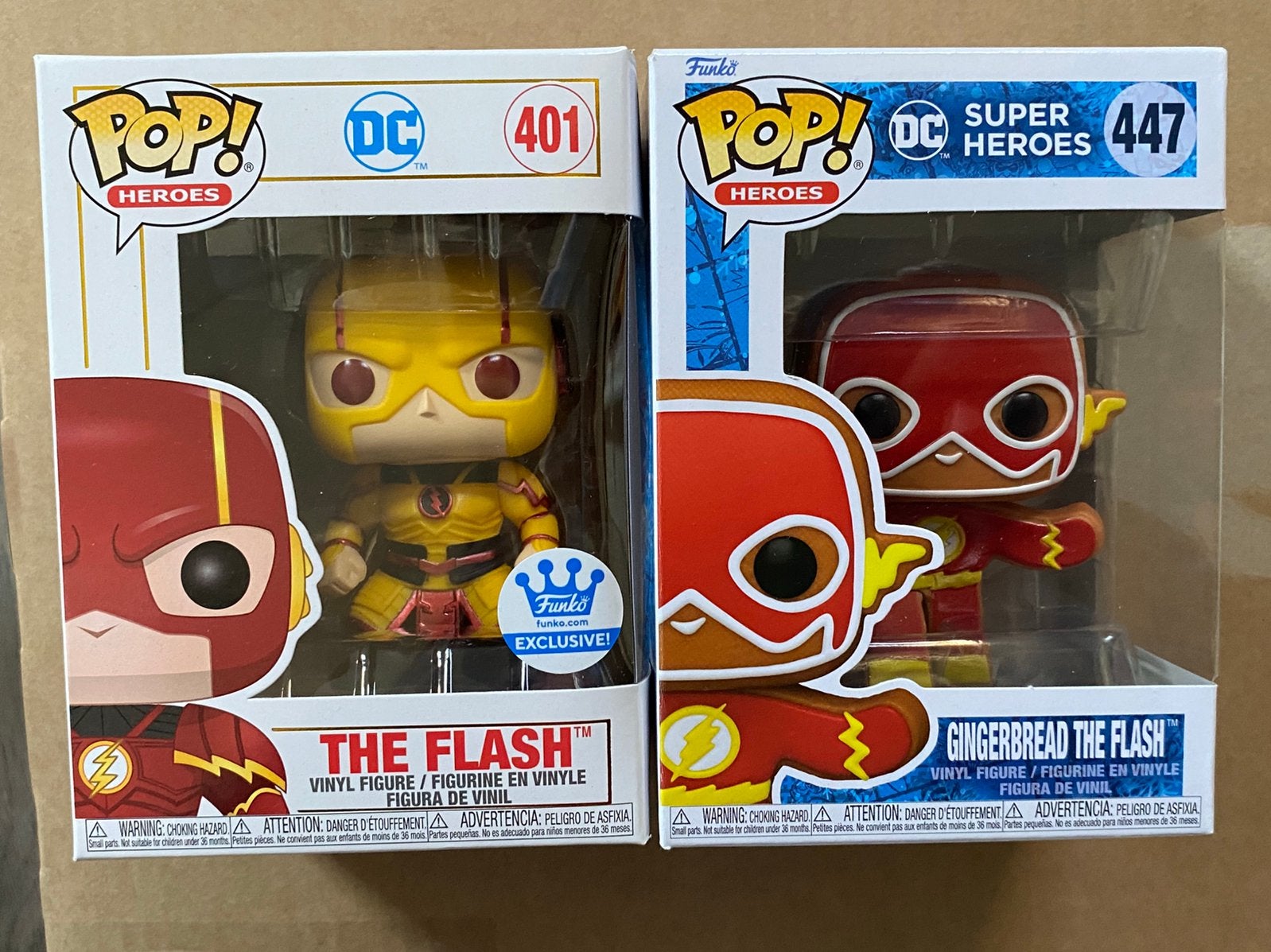 Funko pop The Flash #401 en Gingerbread the Flash #447, Ophalen of Verzenden, Zo goed als nieuw