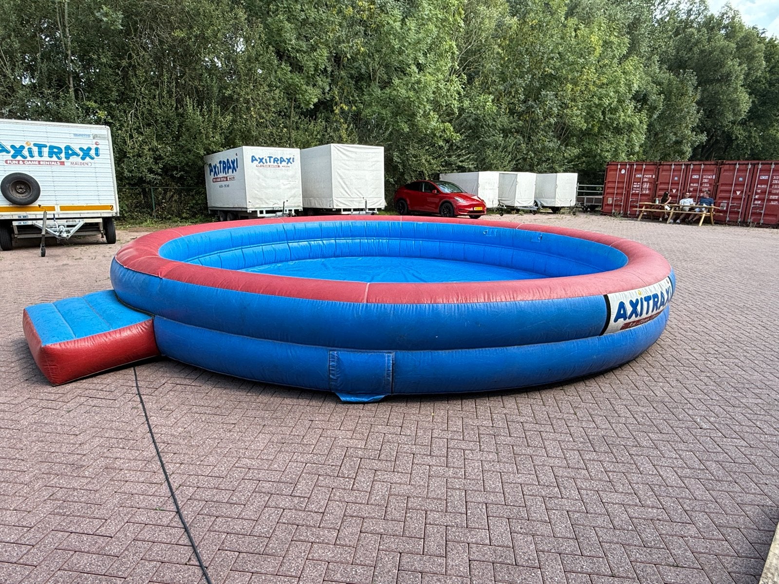 Groot opblaasbaar zwembad te koop, Ophalen, Gebruikt, Minder dan 80 cm, Opblaaszwembad