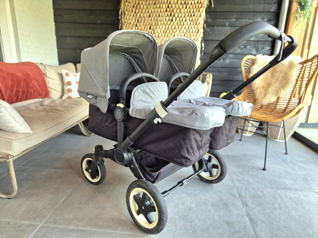 Bugaboo Donkey Duo tweeling kinderwagen met accessoires, Ophalen, Gebruikt, Bugaboo