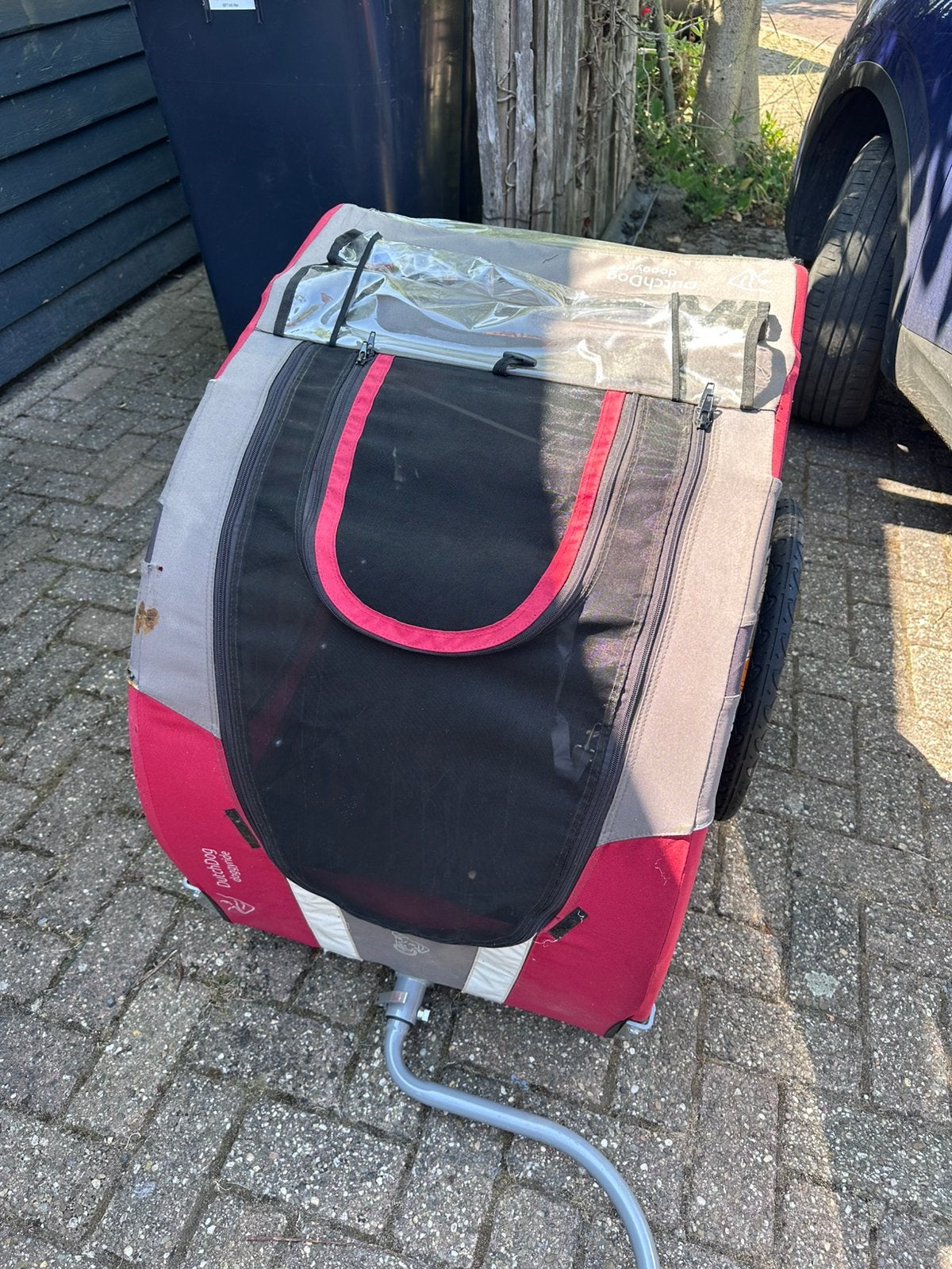 Grote Doggyride fietskar hondenkar Novel 20 tot 50 kg., Ophalen, Gebruikt, Opvouwbaar, Hondenkar