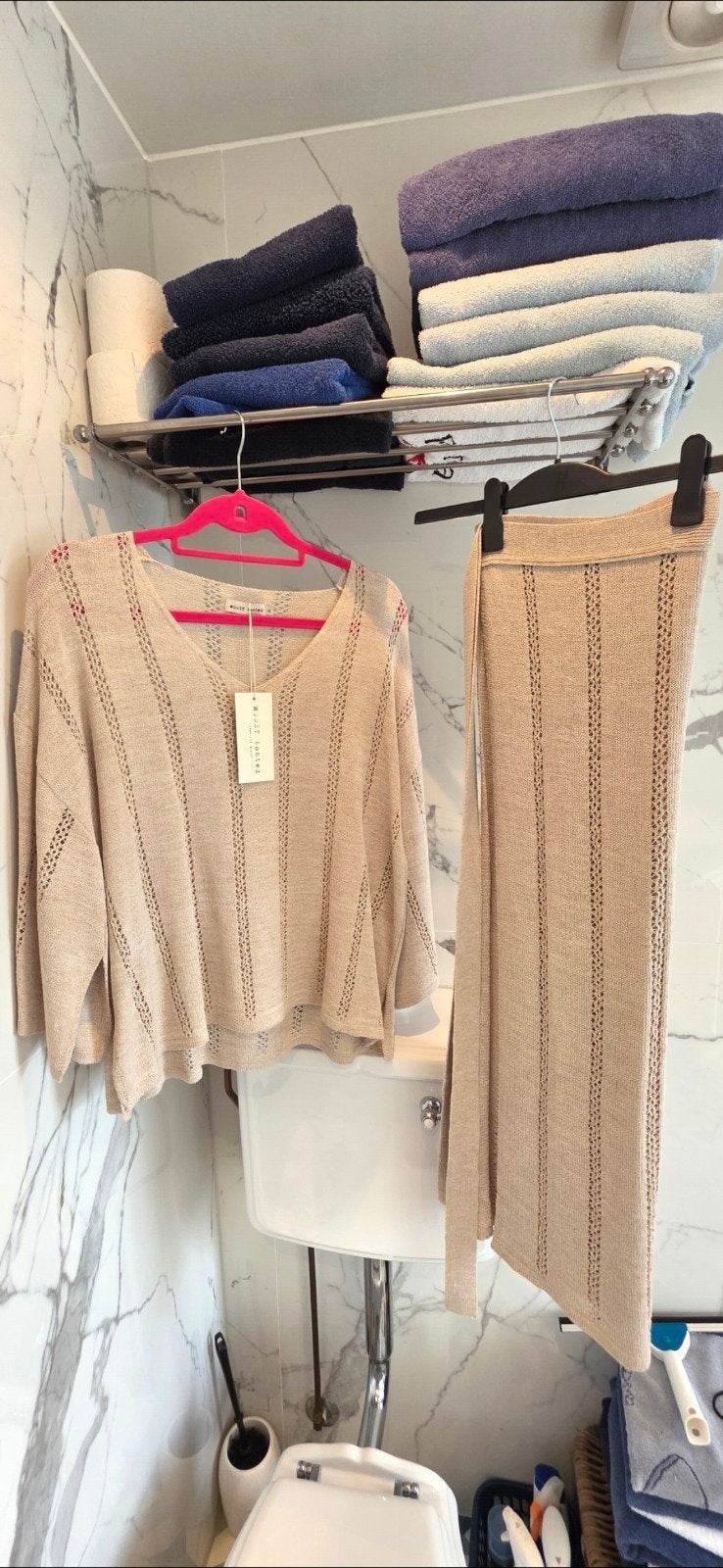 Moost Wanted Zoey Knitted Top & Rok Set - Nieuw maat m, Kleding | Dames, Maat 38/40 (M), Beige, Nieuw, Ophalen of Verzenden