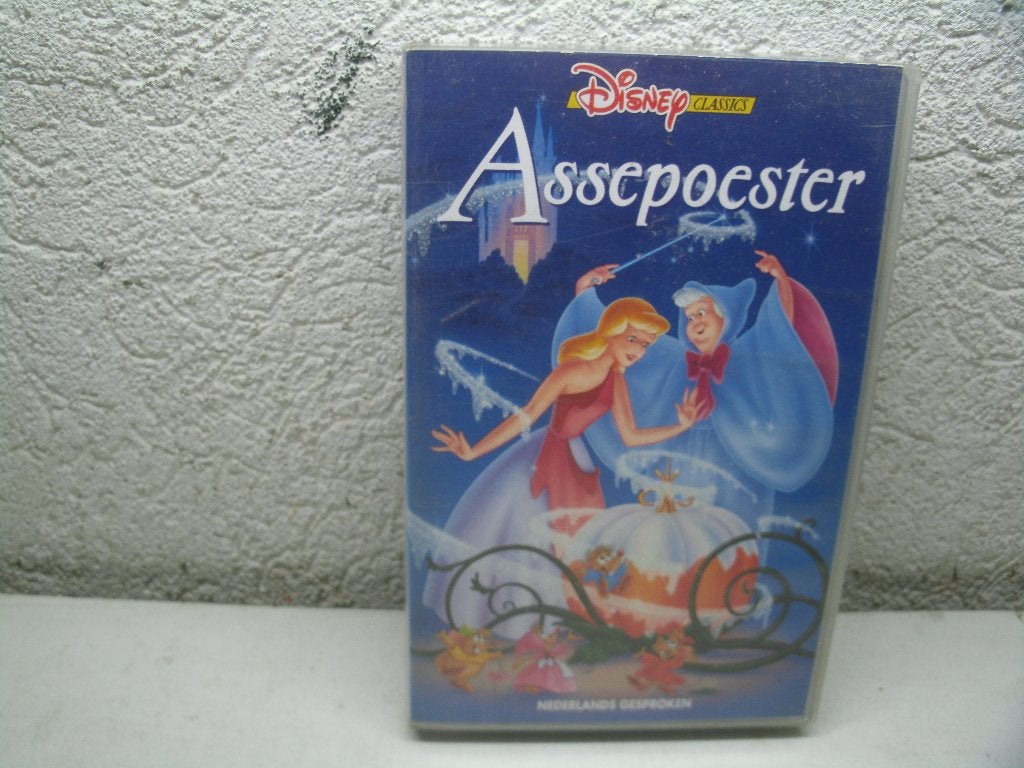 vhs 203a assepoester ned gespr, Cd's en Dvd's, VHS | Kinderen en Jeugd, Alle leeftijden, Ophalen of Verzenden, Gebruikt