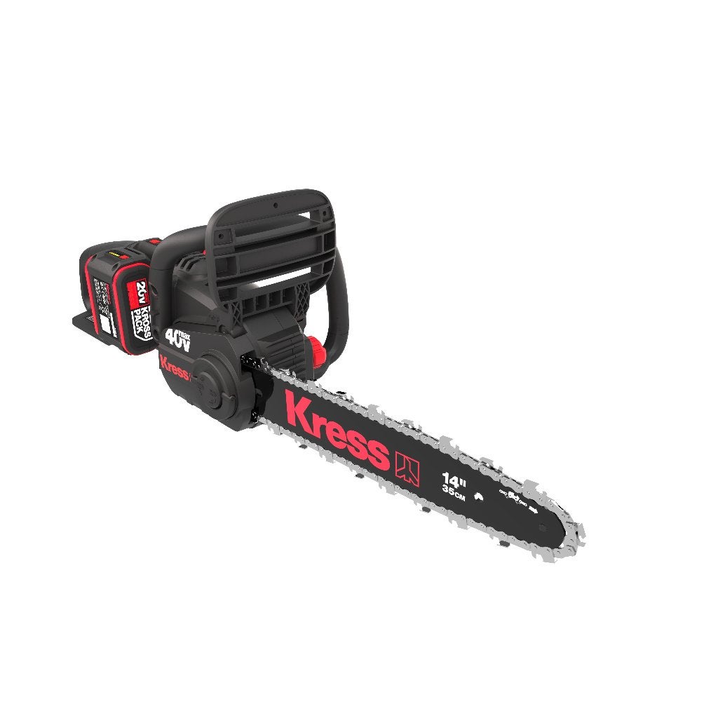 Kress 40V 35cm kettingzaag met 2 accu's en dubbele lader, Schanzenstrasse 22, Germany@positecgroup.com, Kettingzaag, Ophalen of Verzenden
