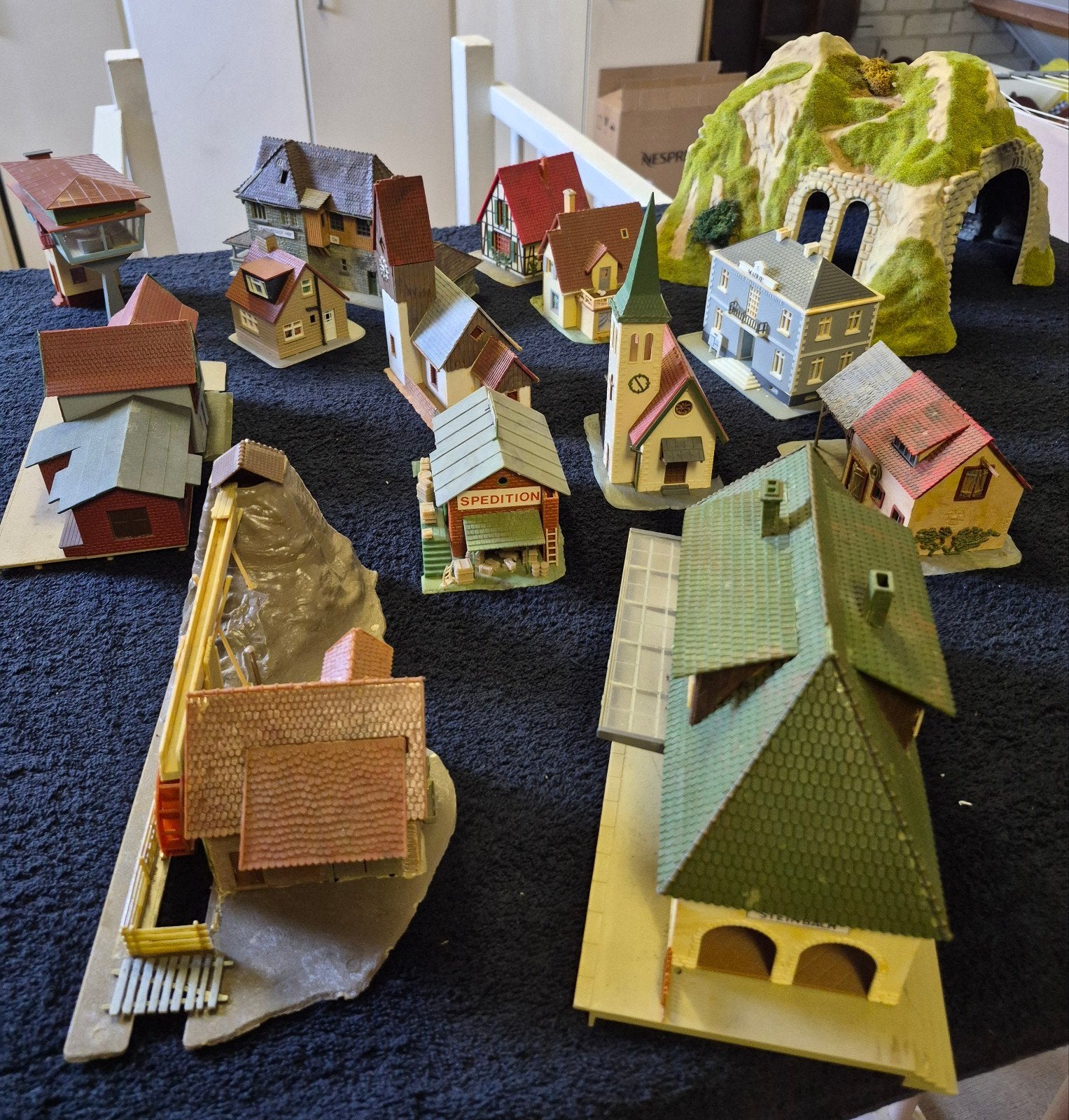Huisjes, kerk, tunnel, etc. h0 trein, Ophalen, Gelijkstroom of Wisselstroom, Brug, Tunnel of Gebouw, Overige merken