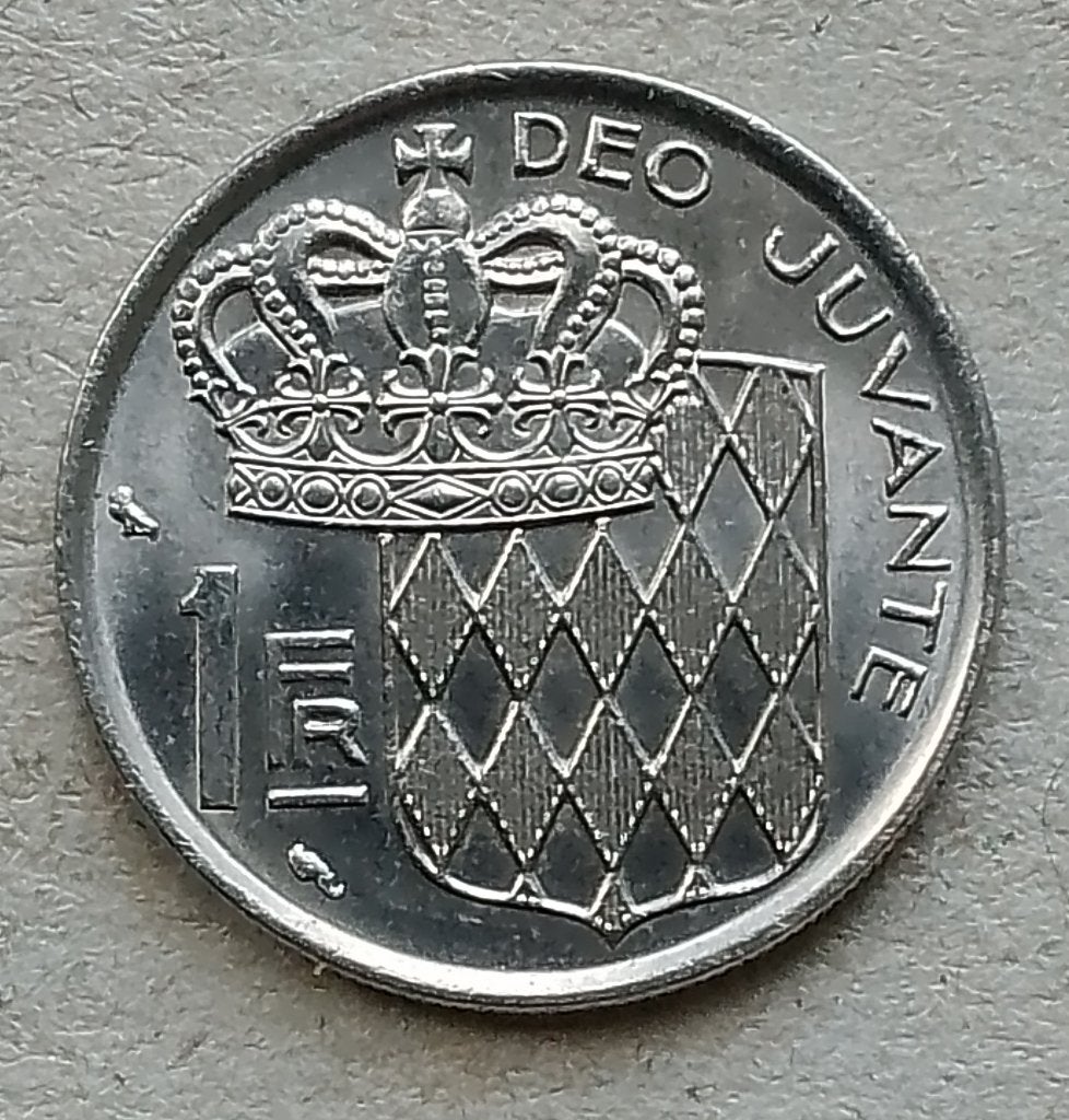 Monaco, 1 franc 1974, Ophalen of Verzenden, Overige landen, Losse munt