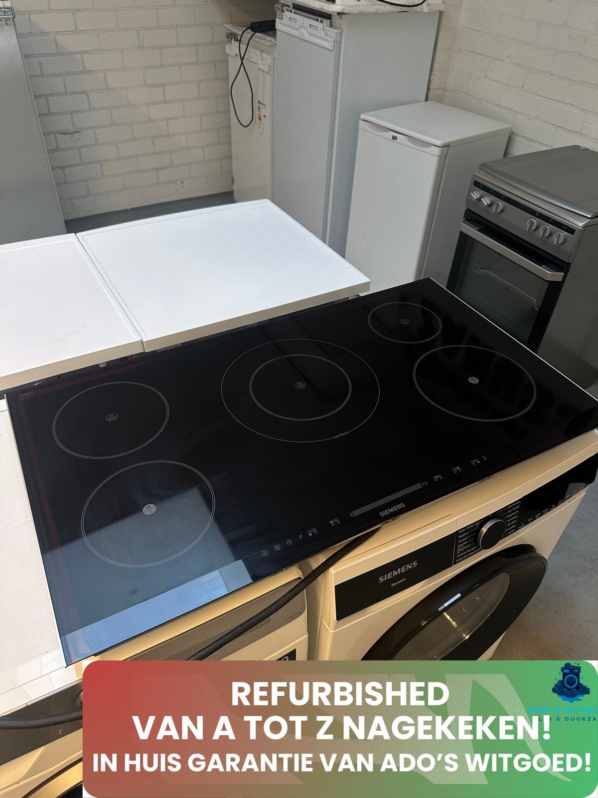 SIEMENS 90CM Inductiekookplaat PowerBoost TouchSlider, Witgoed en Apparatuur, Kookplaten, SIEMENS, Info@adoswitgoed.nl, Kamerlingh Onnestraat 8, Wijchen