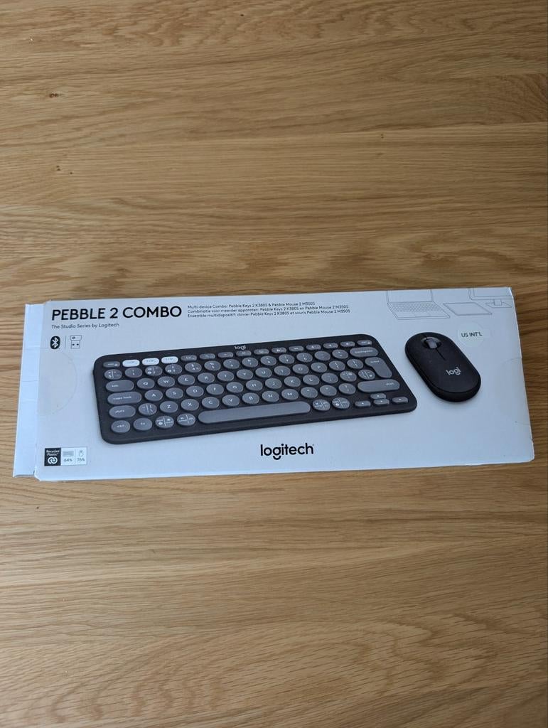 Logitech Pebble 2 Combo - Bluetooth toetsenbord en muis, Computers en Software, Toetsenborden, Toetsenbord en muis-set, Logitech