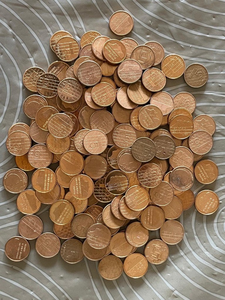 Lotje 5 gulden munten . Nederlandse munten, Ophalen of Verzenden, Koningin Beatrix