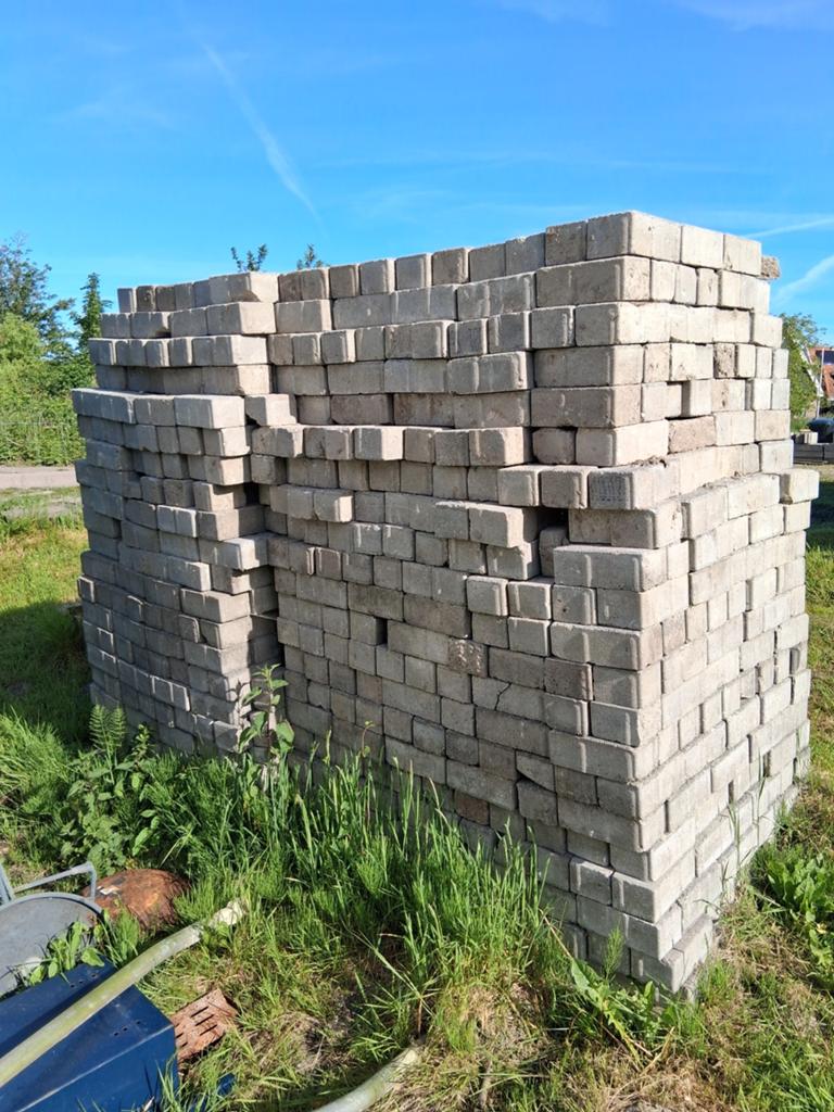 Nieuwe bakstenen, Ophalen, Nieuw, Beton, Terrastegels