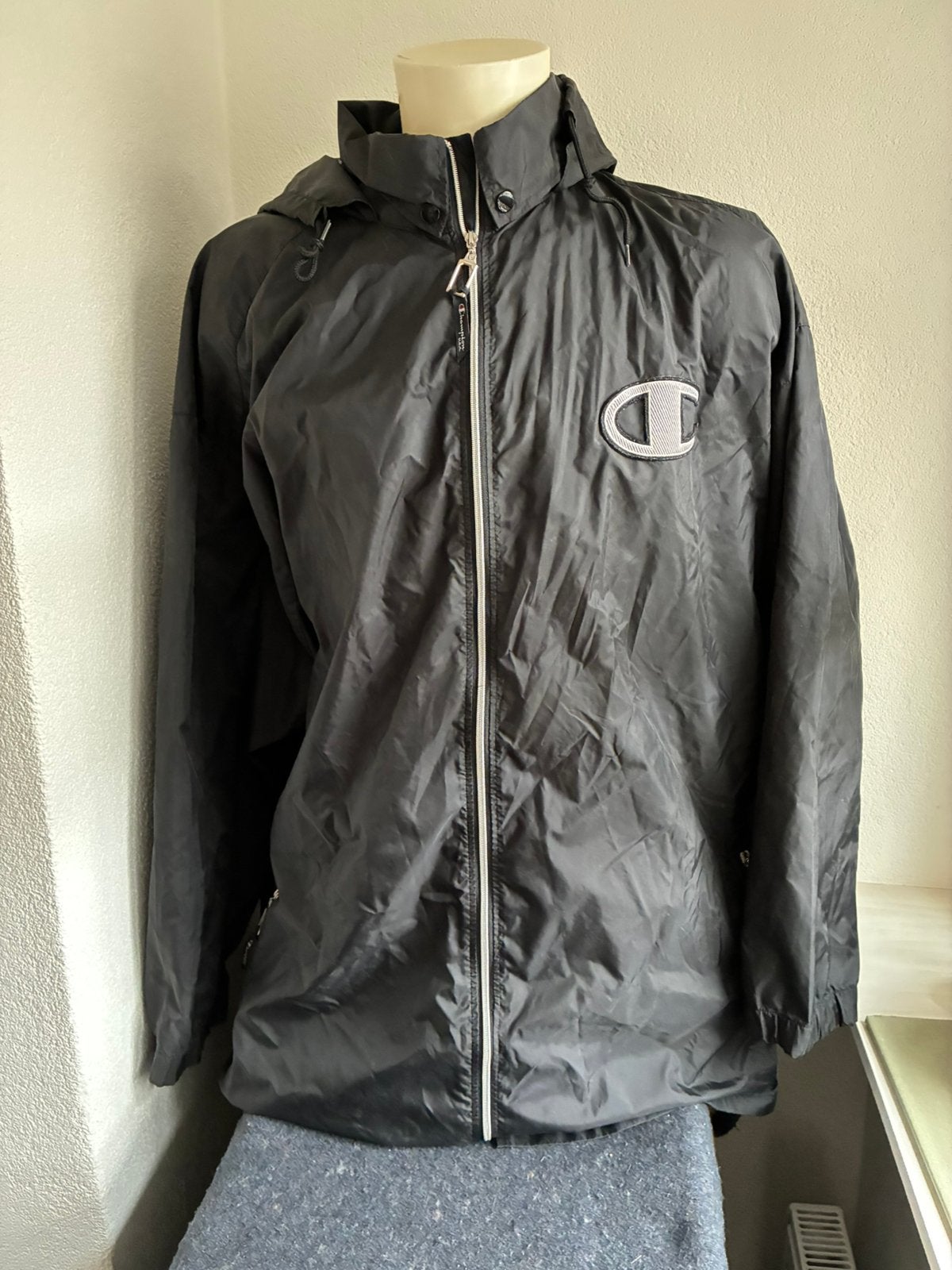 Champion windjack (hele grote ) XXL, Ophalen of Verzenden, Gedragen, Overige maten, Zwart