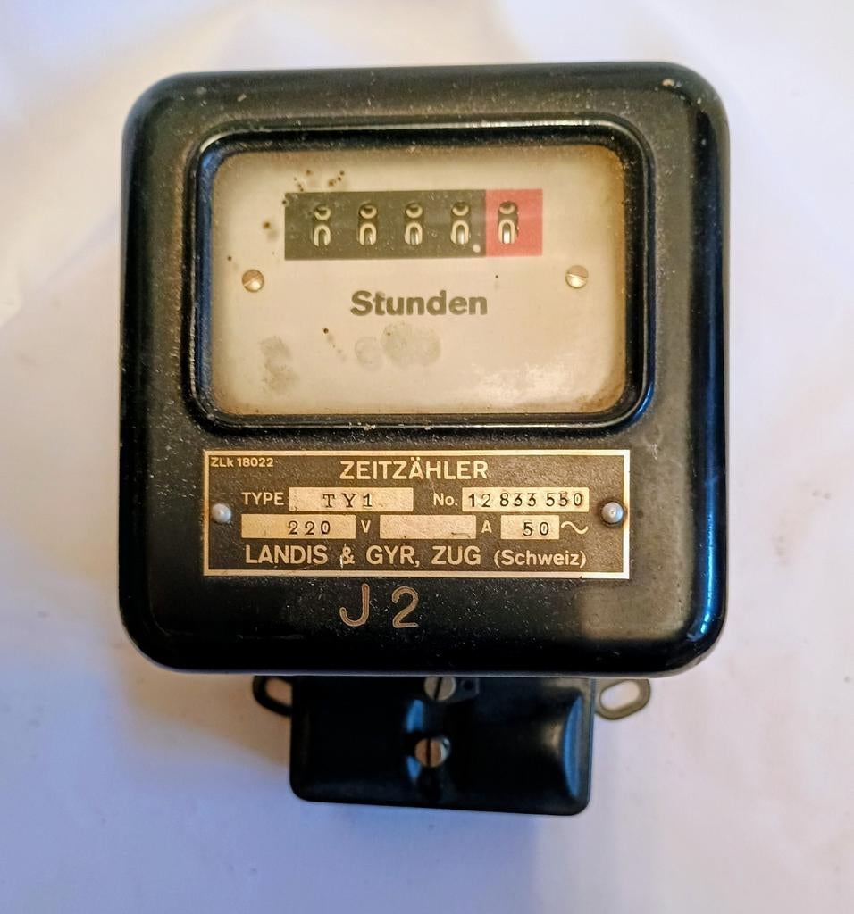 Landis & Gyr Urenteller Type TY1 - Bedrijfsurenteller, Ophalen of Verzenden