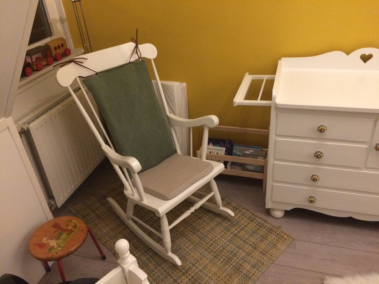 Schommelstoel, Huis en Inrichting, Fauteuils, Ophalen, Gebruikt, 75 tot 100 cm, 50 tot 75 cm