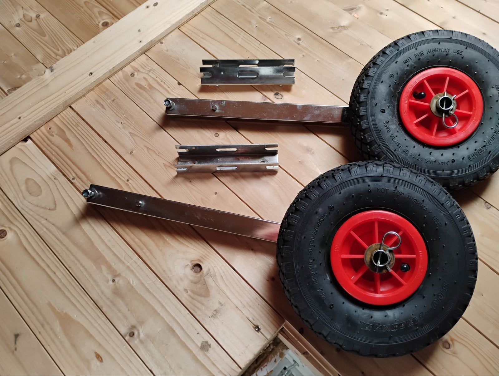 Transport wielen rubberboot., Watersport en Boten, Ophalen, Overige typen