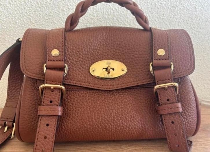 Mulberry tas mini Alexa (chestnut), Sieraden, Tassen en Uiterlijk, Tassen | Damestassen, Ophalen of Verzenden, Nieuw, Bruin, Schoudertasje