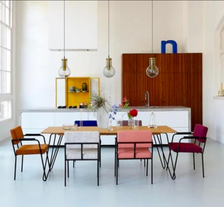Fest Monday eetkamerstoelen - 2 stuks, Ophalen, Gebruikt, Twee, Blauw