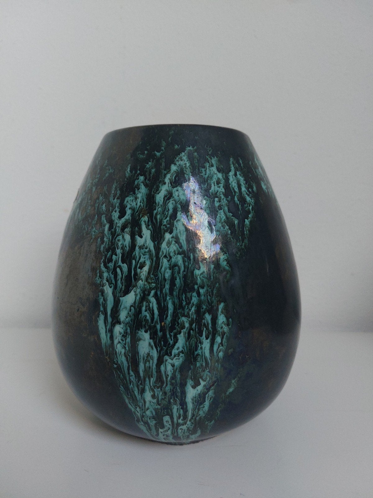 Vintage West Germany Pottery vaas van Otto Keramiek, Antiek en Kunst, Ophalen of Verzenden