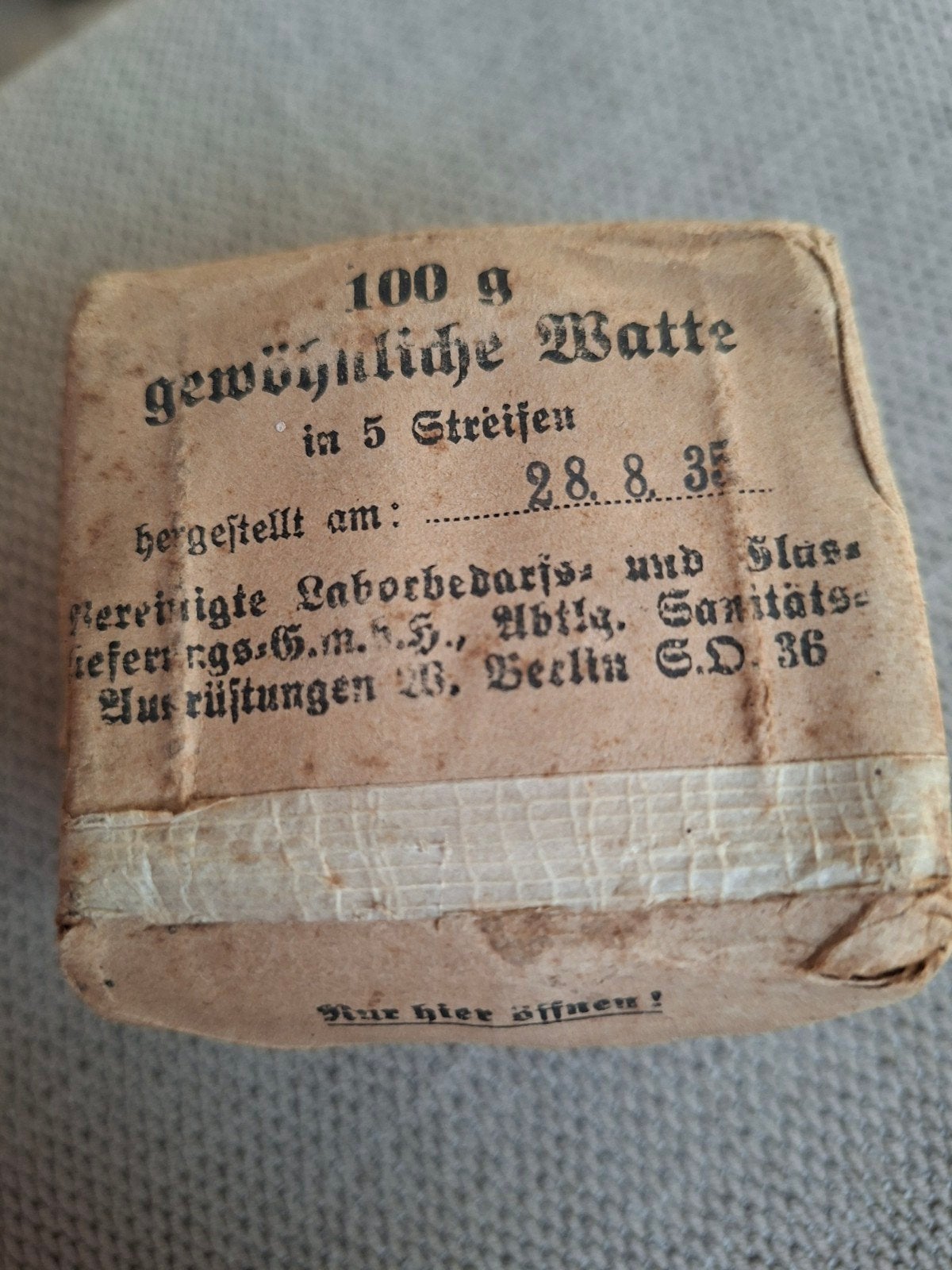 ww2 wo2 Duitse verbandpakje medic rotes kreuz vol, Verzamelen, Ophalen of Verzenden, Duitsland, Hulzen of Bodemvondsten