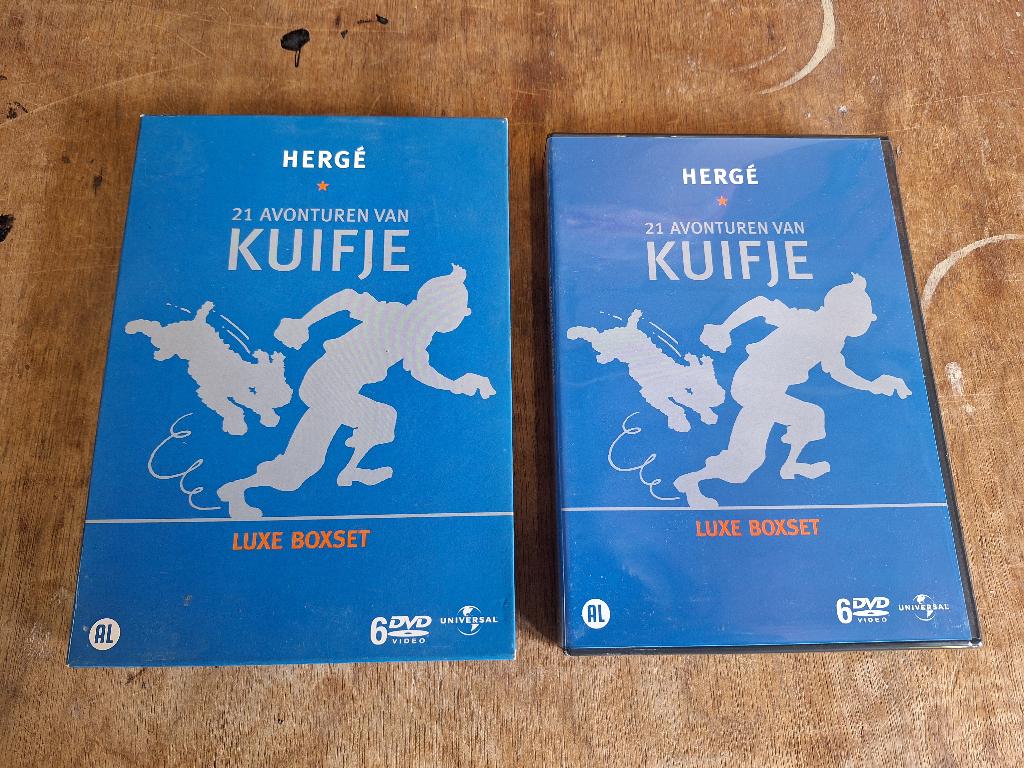 Luxe DVD box 21 avonturen van Kuifje Herge in mooie staat, Cd's en Dvd's, Dvd's | Tekenfilms en Animatie, Alle leeftijden, Ophalen of Verzenden