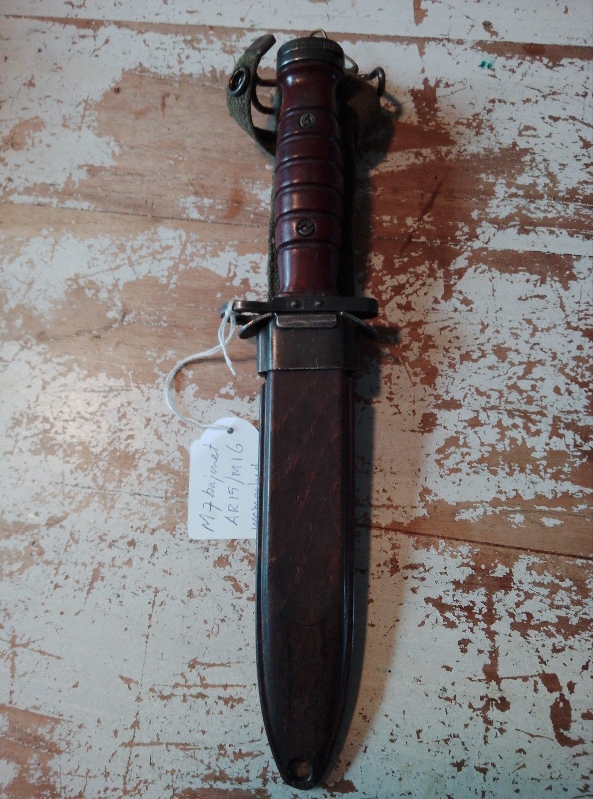 M7 Bajonet voor AR15/M16 - Nette, Licht Gebruikte Staat, Ophalen, Landmacht, Amerika, Mes of Dolk