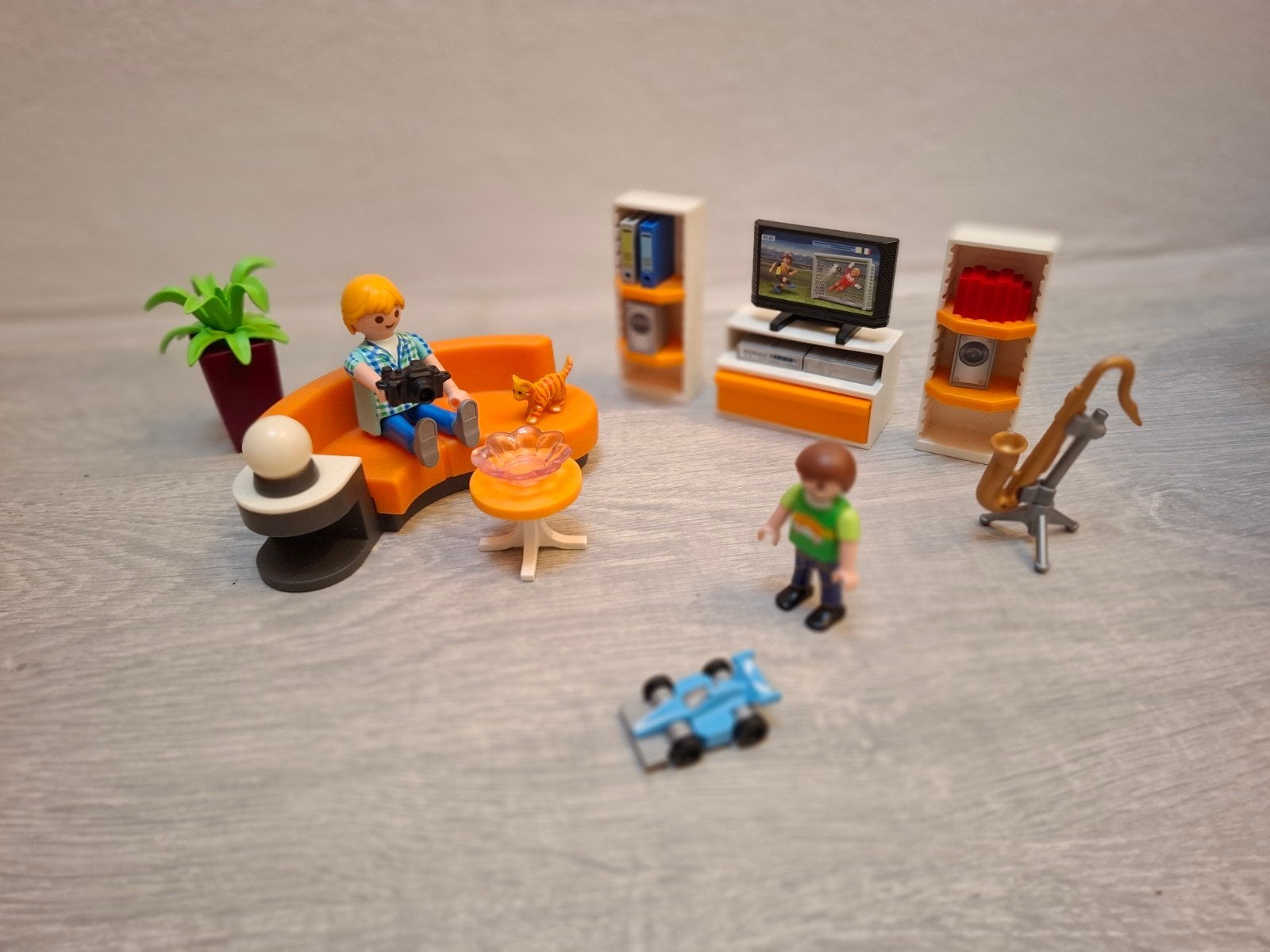 Playmobil Woonkamer Set met Figuren en Accessoires, Ophalen of Verzenden, Gebruikt, Jongen of Meisje