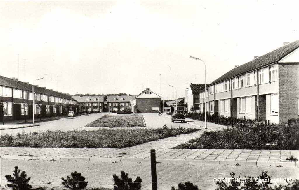 Oosterhout, Goselingstraat - VW-kever - ongelopen, Verzamelen, Verzenden, 1960 tot 1980, Ongelopen, Noord-Brabant
