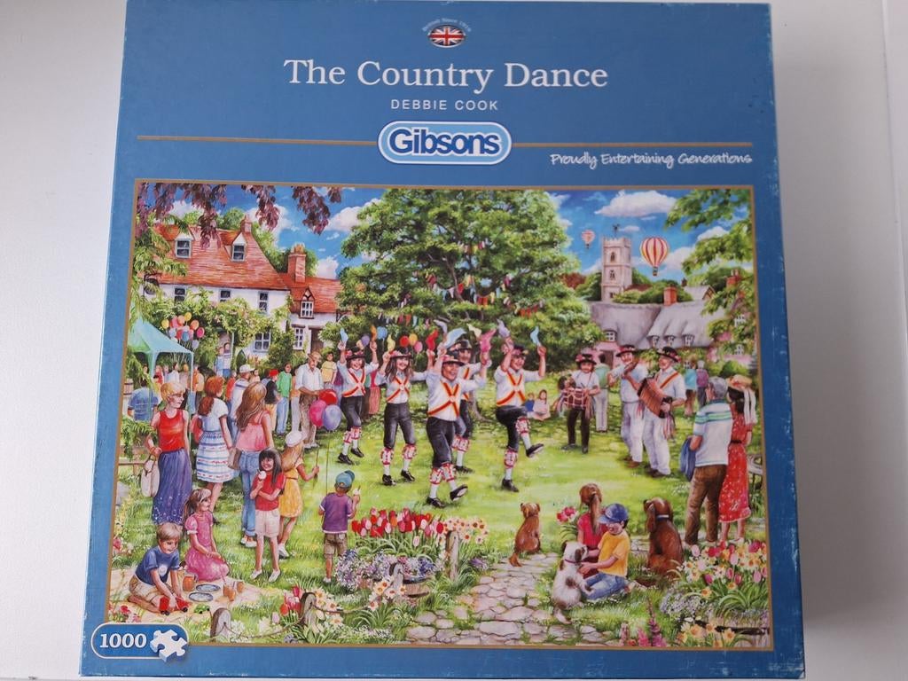 Gibsons The Country Dance 1000 stukjes legpuzzel, Ophalen, 500 t/m 1500 stukjes, Gebruikt, Legpuzzel