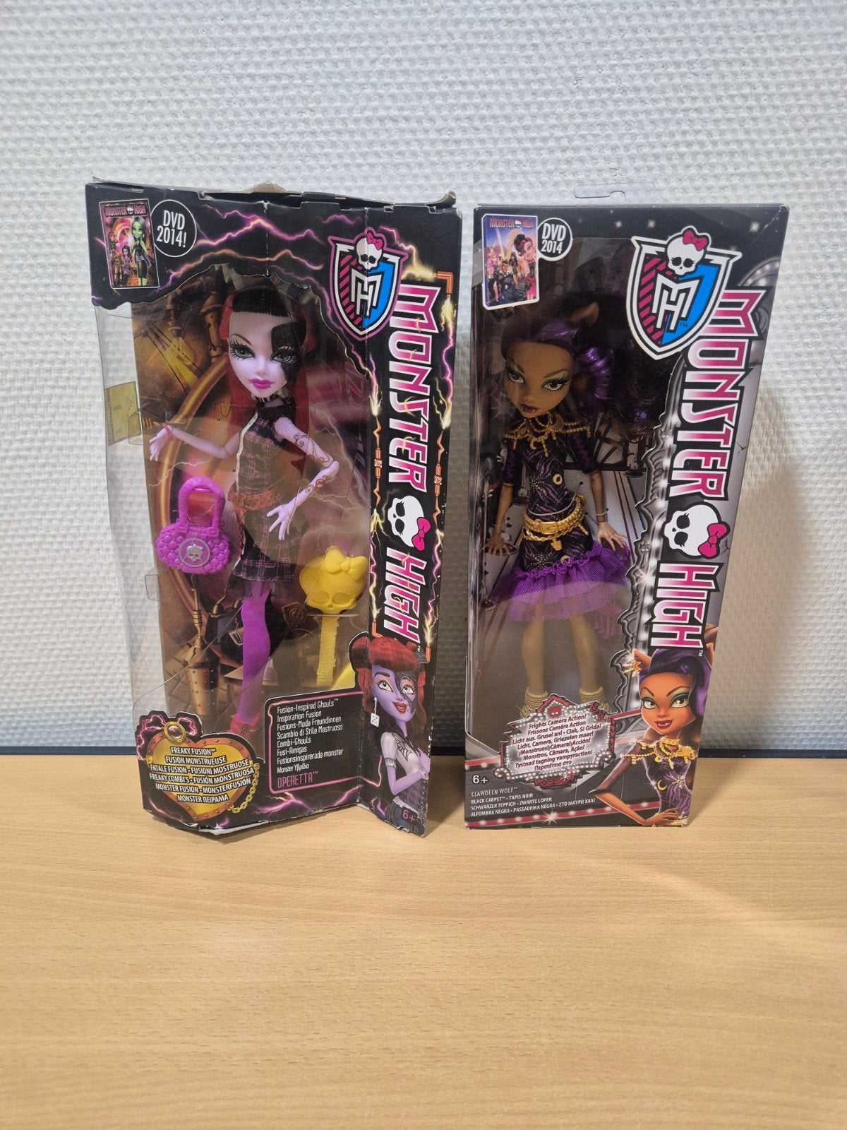2x Monster High poppen Operetta & Clawdeen Wolf nieuw, Ophalen of Verzenden, Nieuw, Overige typen