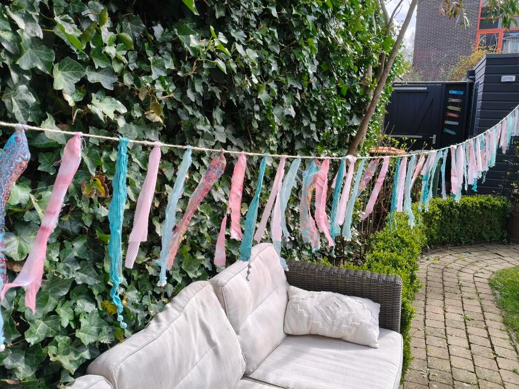 Rose groene Tassel slinger 7 mtr, Ophalen of Verzenden, Nieuw