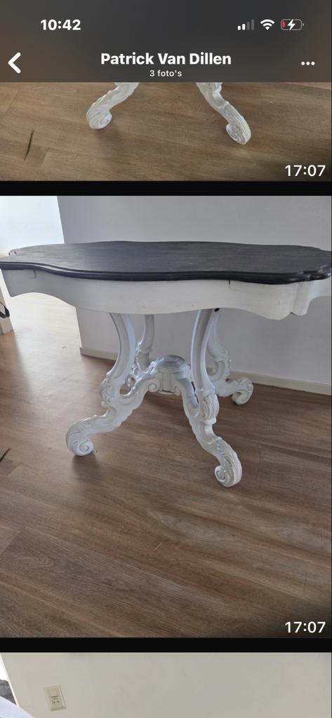 Barok tafel, Ophalen of Verzenden, Tot twee personen, Rechthoekig, 50 tot 100 cm