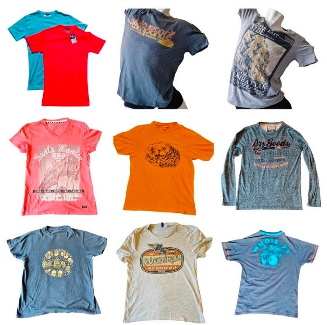 10x Vintage T-Shirt S Polo Jeans Oxbow Nudie Cars Kukuxumusu, Overige kleuren, Verzenden, Polo Ralph Lauren, Gedragen