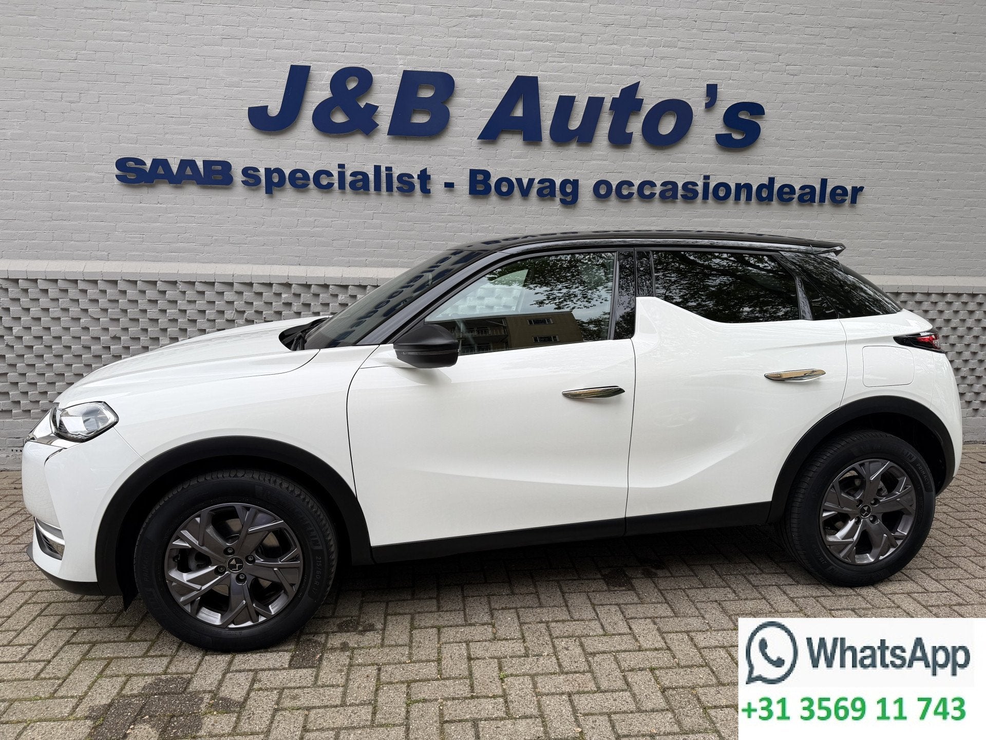 DS DS 3 Crossback 1.2 PureTech Carplay Automaat Onderhoudsbo, Auto's, DS, Stof, Gebruikt, 1199 cc, Wit