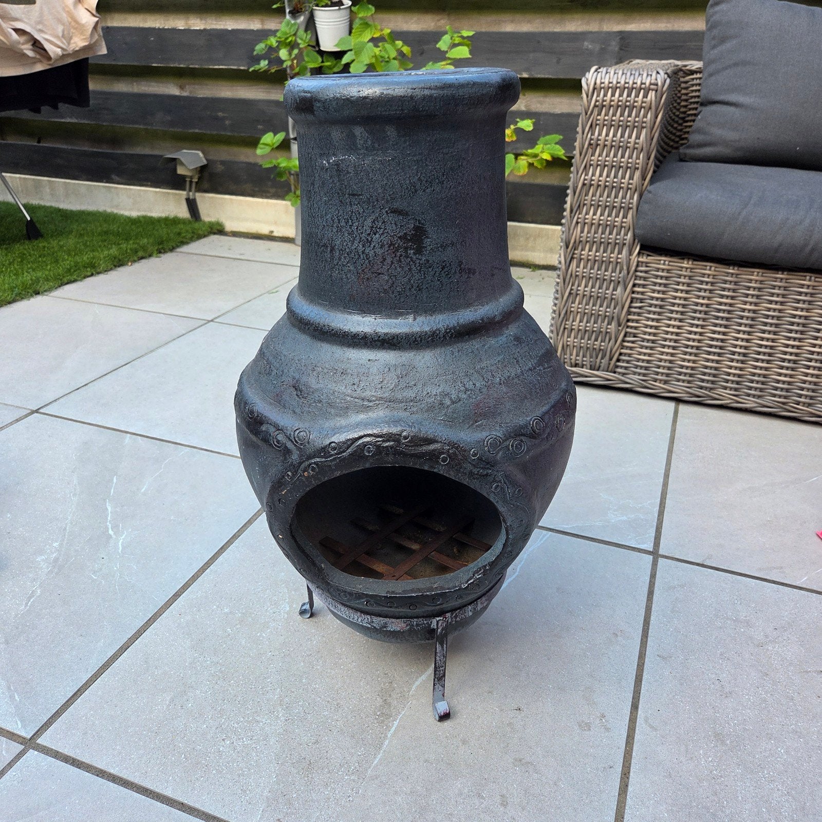Nieuwe Mexicaanse tuinhaard / terrashaard - Donkergrijs, Tuin en Terras, Ophalen, Nieuw