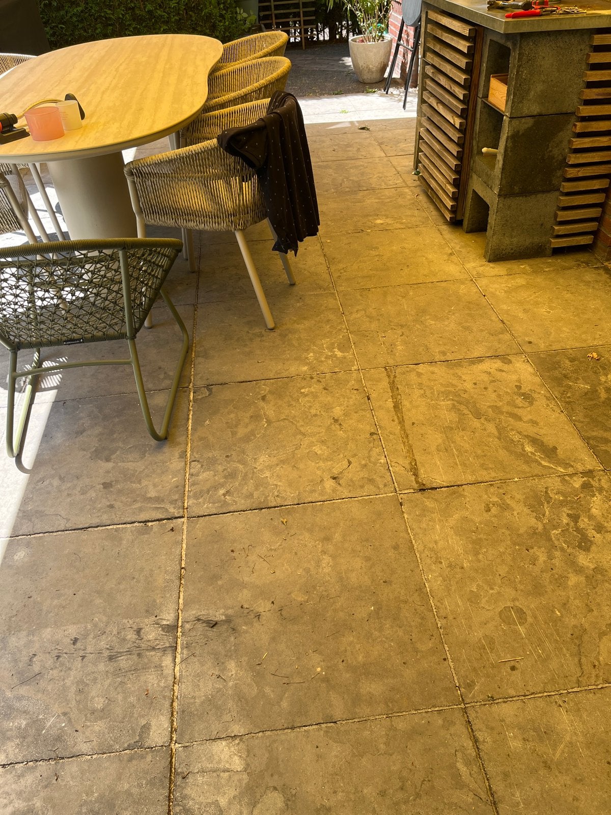 Gratis terrastegels, Tuin en Terras, Tegels en Klinkers, Ophalen, Gebruikt, Natuursteen, Terrastegels